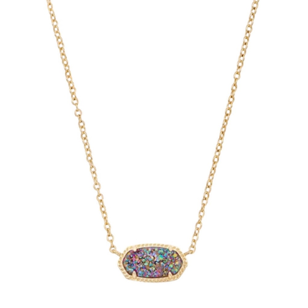 Kendra Scott Multicolor Drusy Elisa Necklace